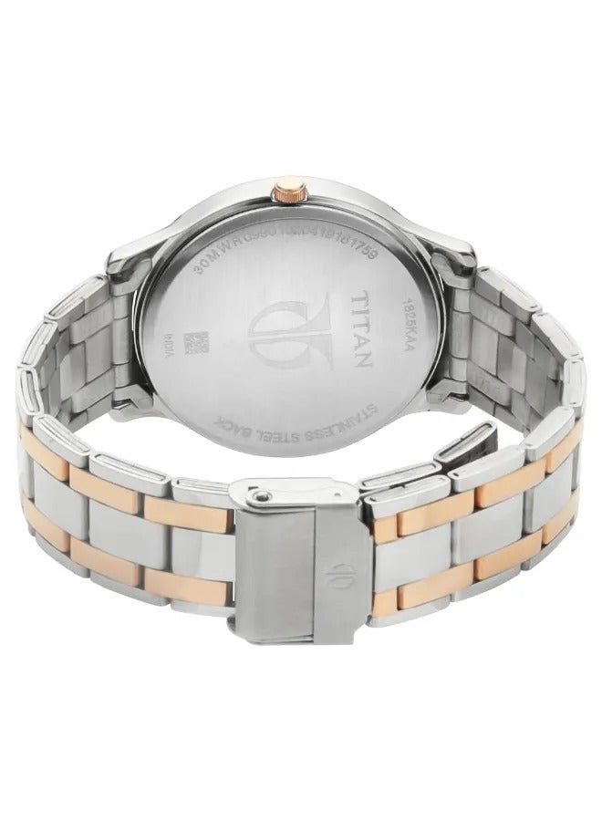 TITAN Men's Analog Round Shape Stainless Steel Wrist Watch - 1825KM01 - 47.3 Mm - Image 5