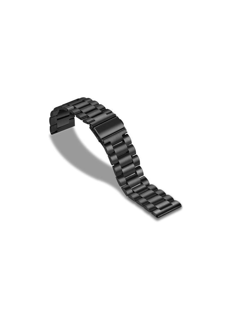 Quick Release Stainless Steel Metal Replacement Straps 20mm Compatible With Amazfit 3/ GTS 4/4 Mini/Bip 3/Pro/GTS 2 Mini/GTS 2e/Bip U/U Smartwatch Black - Image 2