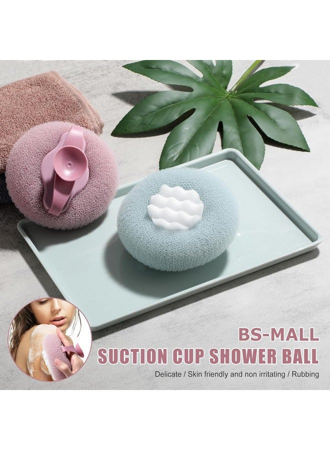 Illuminati store Loofah Bath Sponge Body Scrubber Mesh for Men Women | 2-in-1 Bath Super Soft Suction Cup Bath Brush, Bath Shower Loofah Sponge, Exfoliating Bath Sponge Cleaning Brush for Body - Image 3