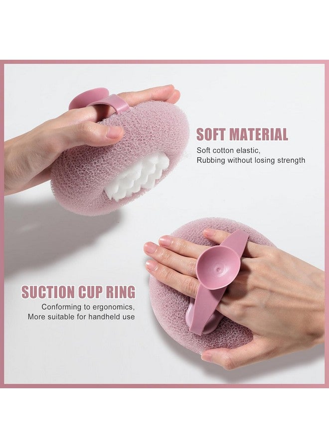 Illuminati store Loofah Bath Sponge Body Scrubber Mesh for Men Women | 2-in-1 Bath Super Soft Suction Cup Bath Brush, Bath Shower Loofah Sponge, Exfoliating Bath Sponge Cleaning Brush for Body - Image 5
