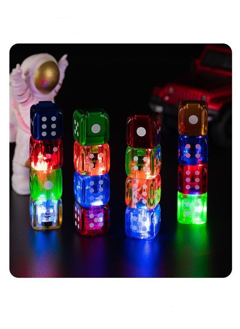 Generic - Creative Personality Dice Shape Transparent Color Light Windproof Inflatable Lighter Gift Blue Style (Without Gas) - Image 1