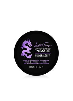 Billy Jealousy Billy Jealousy Lunatic Fringe Water-Based Pomade for Men, Strong Hold, High Shine, Water Soluble and Vegan Hair Product Ideal for Medium to Long Thick Mane, 3 oz  - Image 1