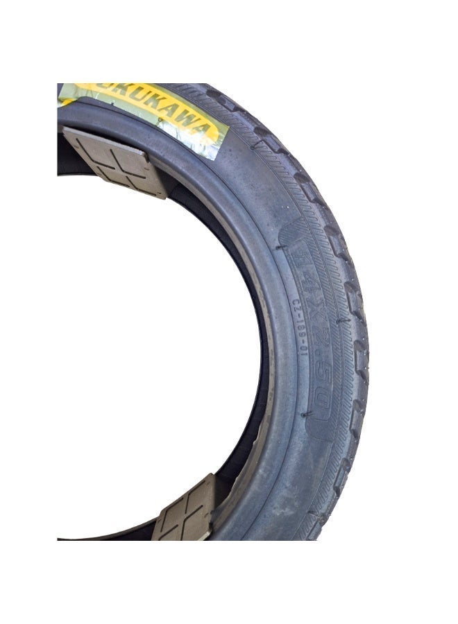 Fukukawa إطار دراجة كهربائية بدون أنبوب CZ189 مقاس 14 × 2.50، إطار بديل عالي التحمل للدراجات الكهربائية المخصصة للتوصيل، يوفر تماسكًا عاليًا على الطريق - Image 3