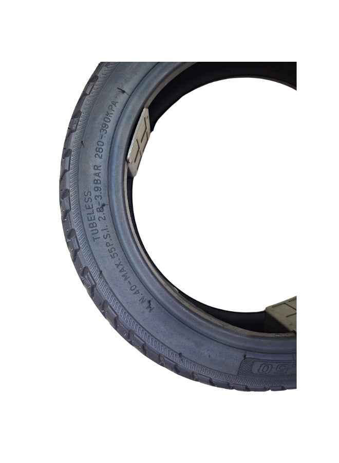 Fukukawa إطار دراجة كهربائية بدون أنبوب CZ189 مقاس 14 × 2.50، إطار بديل عالي التحمل للدراجات الكهربائية المخصصة للتوصيل، يوفر تماسكًا عاليًا على الطريق - Image 5