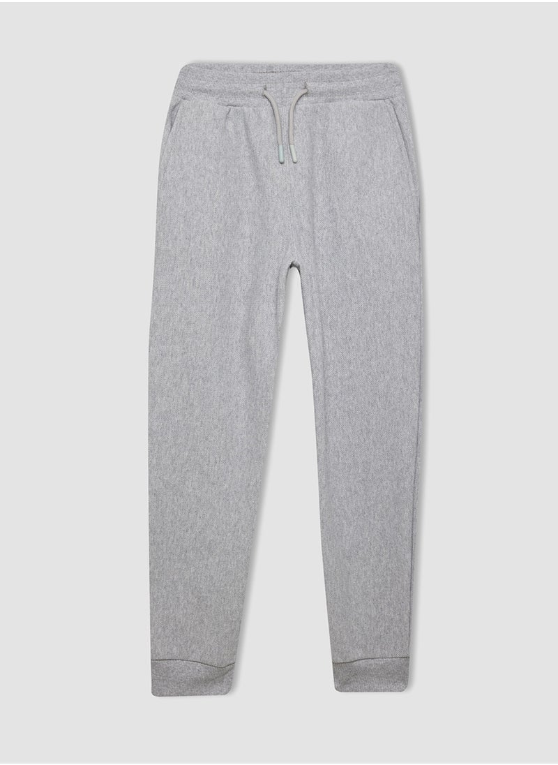DeFacto Grey Jogger Pants With Elastic Cuffs And Pockets  - Image 1