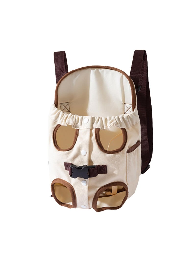 SYOSI Cat Backpack Carrier, Adjustable Pet Front Cat Dog Carrier Backpack Travel Bag, Legs Out Easy-Fit Dog Travel Backpack Carrier for Hiking Camping Cyclings for 8-11lbs Small Medium Dogs Cats Rabbit - Image 2