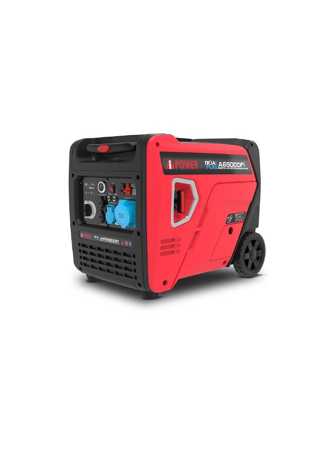 AIPOWER Dual Fuel Silent Inverter Generator 6500W | Gasoline & LPG Portable Power Station | 50Hz/60Hz | Ultra Quiet 60dB | Remote Start | Clean Stable Energy for Home Backup, Camping, RV & Outdoor Use – Model A6500DFi - Image 1