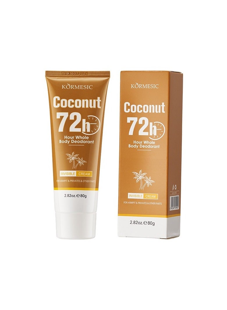 Kormesic جوز الهند 72 ساعة كريم كامل الجسم 80 جرام - Image 1