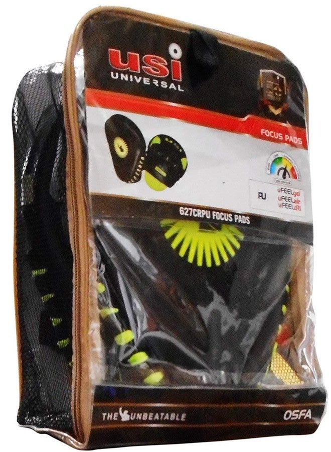 USI UNIVERSAL وسادة التركيز النيونية المنحنية والمبطنة من يو إس آي يونيفرسال 627CRPU، التي لا تُضاهى، مثالية لتدريبات الملاكمة والفنون القتالية، وتدريبات اللياقة البدنية، والتدريب الاحترافي على اللكمات، والتدريب على اللكمات، ووسادات التركيز للرجال والنساء. - Image 4