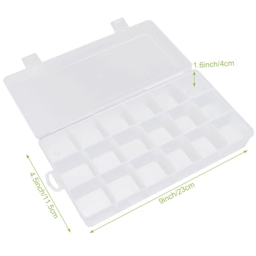 APACALI Plastic Organizer Box with Dividers (18 Grids - 6PCS) - Image 2