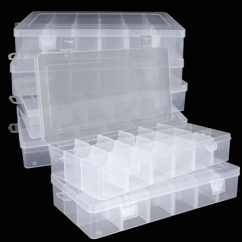 APACALI Plastic Organizer Box with Dividers (18 Grids - 6PCS) - Image 1