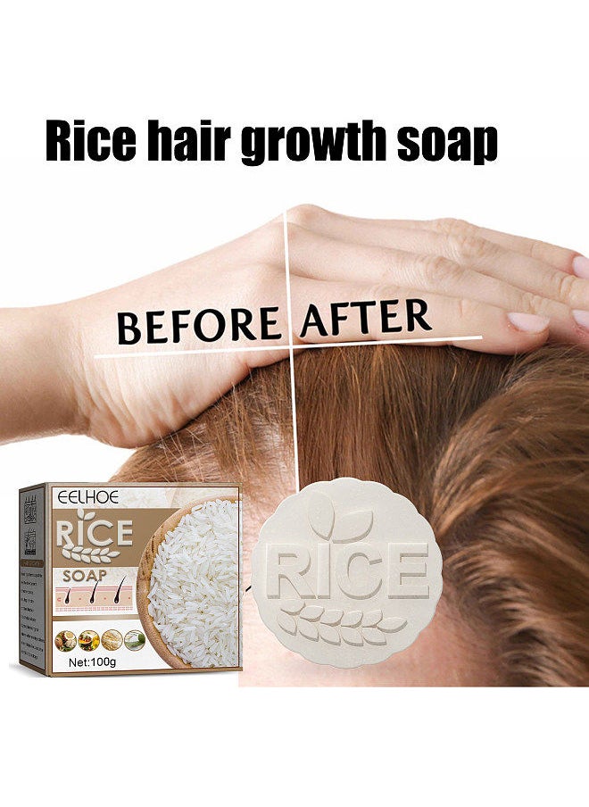EELHOE - EELHOE 100g Anti-hair Loss Shampoo Bar Increasing Hair Volume Nourish Hair Root Hair Growth - Image 1