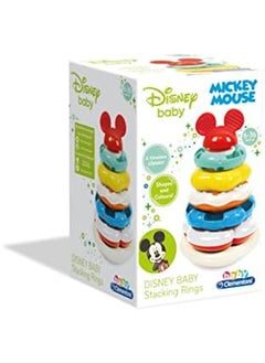 Clementoni Disney Baby Stackable Rings With 5 Colored Rings For Ages 6 Plus Months  - Image 3