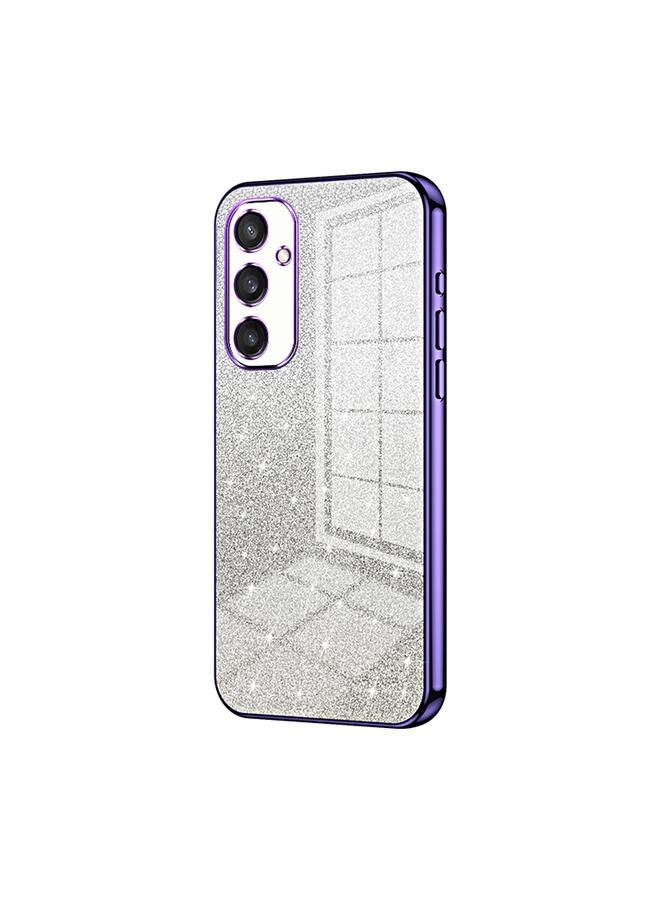 S-TOP Case For Samsung Galaxy S25+ 5G Gradient Glitter Powder Electroplated Phone Case