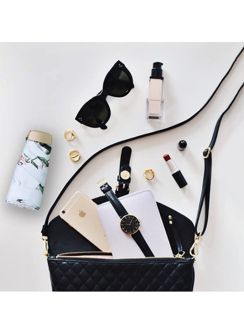 مظلة سفر صغيرة مضادة للأشعة فوق البنفسجية مدمجة حماية مثالية خفيفة الوزن محمولة مظلة خارجية للشمس والمطر للرجال والنساء والأطفال - Image 4