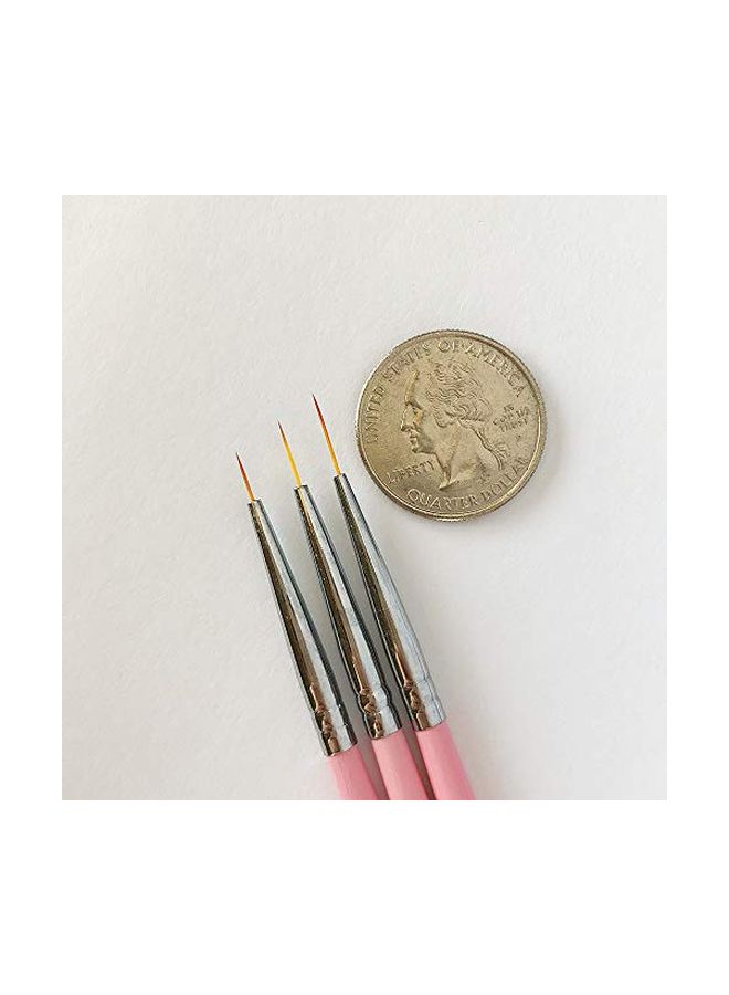 Winstonia 3-Piece Nail Art Brush Set - Image 2