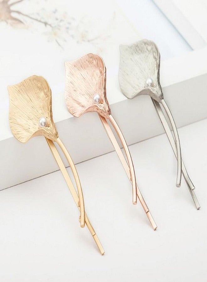 Luzen 6 Pieces Calla lily Metal Hair Clip Clamps Bobby Pins Hairpin Headdress Accessories - Image 2