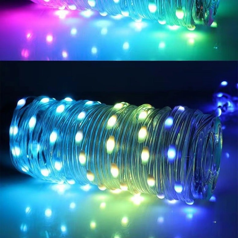 123 نت ريد مصباح التحكم الصوتي في الفناء الخارجي مصباح سلسلة الألوان السحرية مصباح الجلد المثالي مصباح لوتس LED التحكم - Image 5