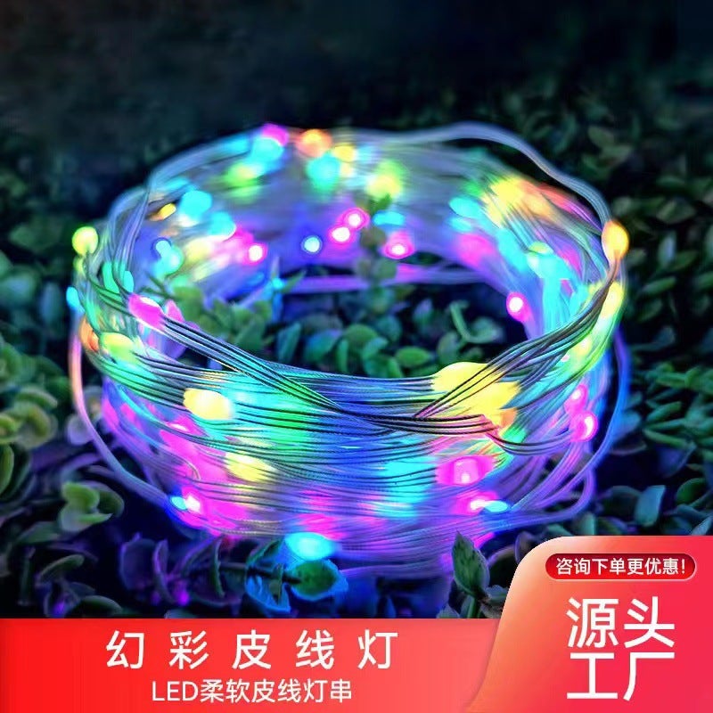 123 نت ريد مصباح التحكم الصوتي في الفناء الخارجي مصباح سلسلة الألوان السحرية مصباح الجلد المثالي مصباح لوتس LED التحكم - Image 3