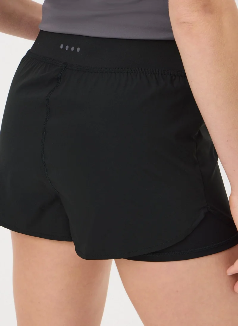 Matalan Souluxe Black 2 in 1 Shorts