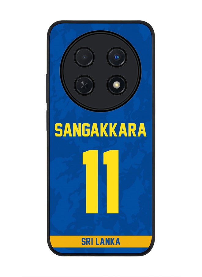 Stylizedd Rugged Black edge case for Huawei nova 12i 4G, Slim fit Case Flexible Anti Drop TPU Gel Thin Cover - Team Sri lanka Kumar Sangakkara, Jersey No 11  - Image 1