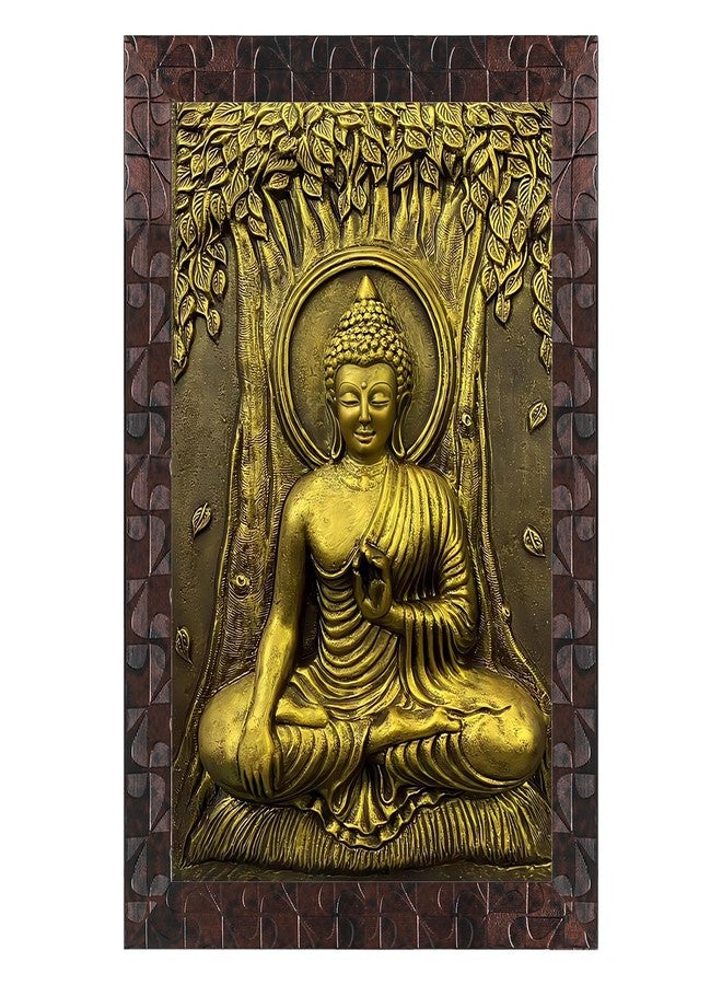 Indianara Goutam Buddha Painting With Frame 13 Inches X 10 Inches - Image 1