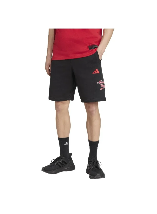 Adidas Mufc Us Sho Black Football Shorts For Men XS