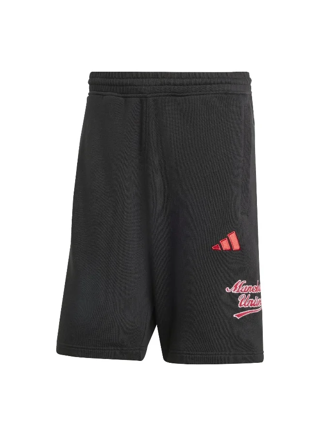 Adidas Mufc Us Sho Black Football Shorts For Men XS