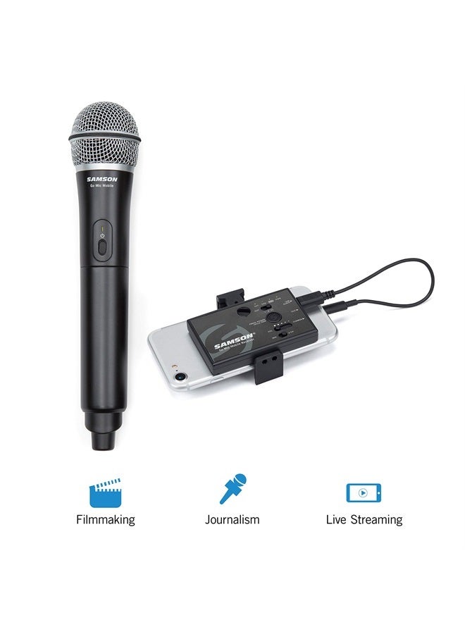Samson نظام وايرلس محمول احترافي Go Mic Mobile لتصوير الفيديو، أسود - Image 2