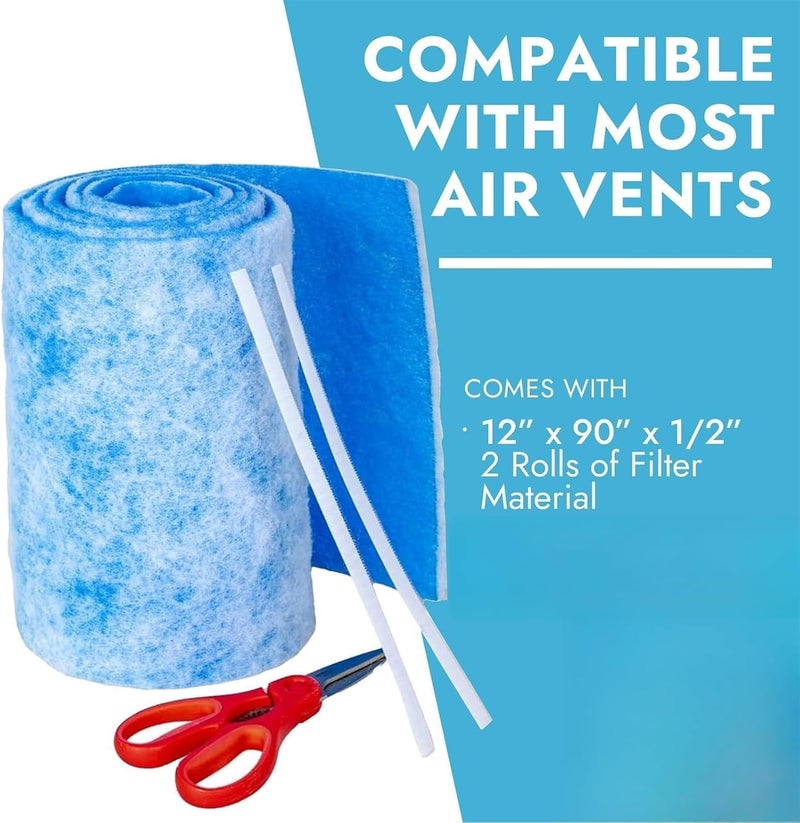 Air Vent Filter - 90" x 12" Triple Filtration for Dust and Allergy Reduction - Image 4