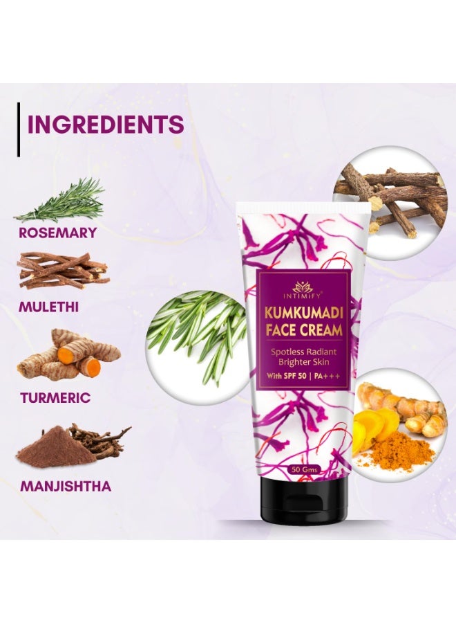 INTIMIFY Kumkumadi Face Cream ,Suits all Skin Types 50 gm - Image 4