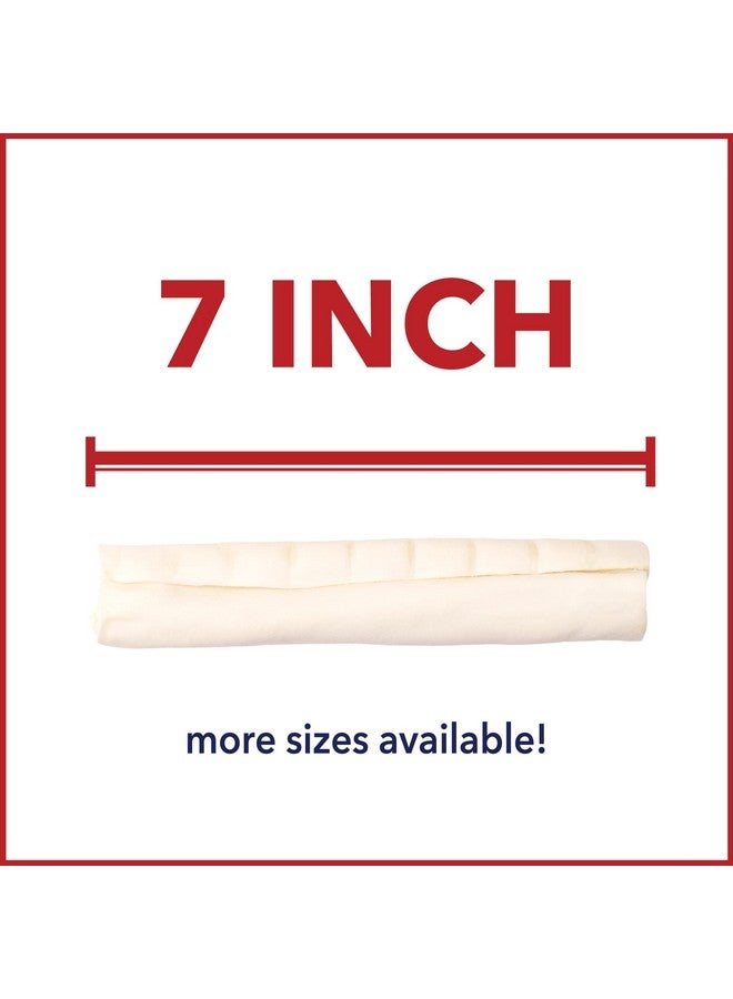 Pet Factory American Beefhide 7" Rolls Dog Chew Treats - Natural Flavor, 4 Count/1 Pack - Image 3