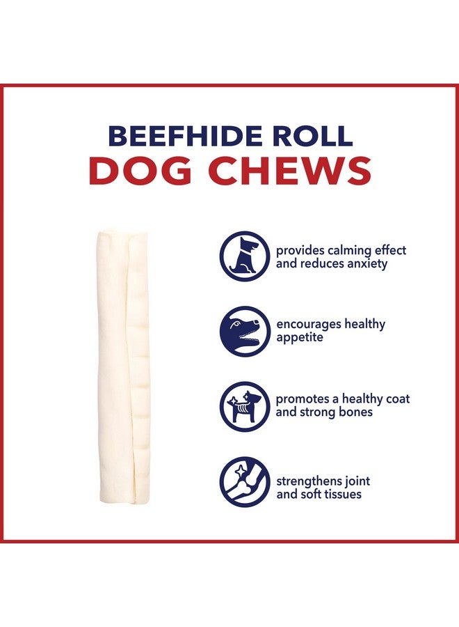 Pet Factory American Beefhide 7" Rolls Dog Chew Treats - Natural Flavor, 4 Count/1 Pack - Image 5