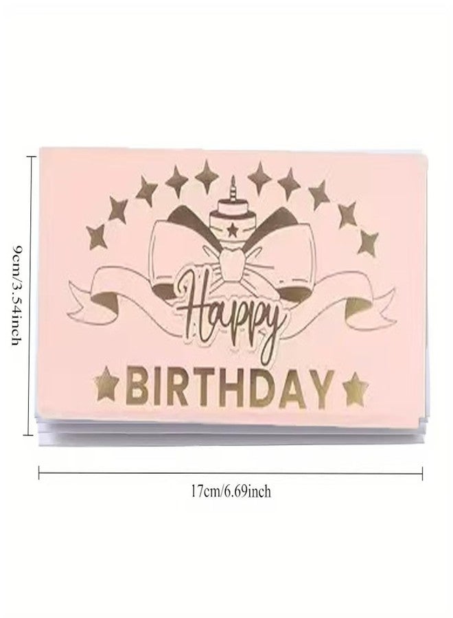 Neioaas Happy Birthday Money Holder for Cash Gift Card with 6 Slots, Festive Cash Gift for Men Women Kids,Money Holder Gift Card for Men Women Girls Boys(Pink,Birthday - Image 2