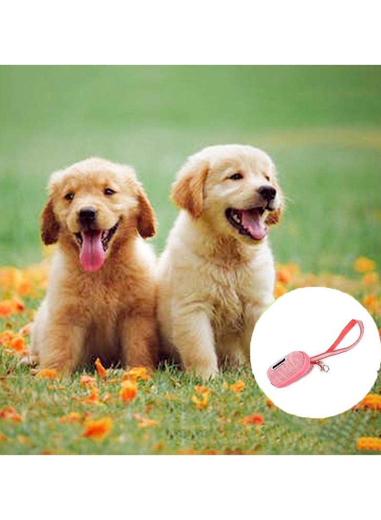 Altheqa Portable Pet Dog Waste Bag Dispenser Pick Up Bags Holder with Rope Cleaning Garbage Accessories pink - Image 3
