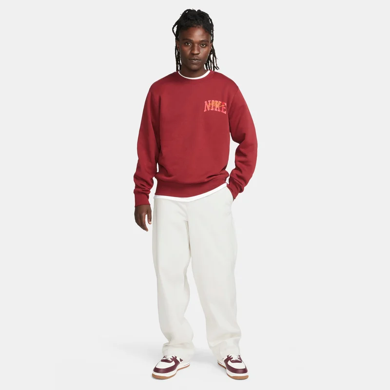 Nike Men's Club Fleece Long-Sleeve Sweatshirt