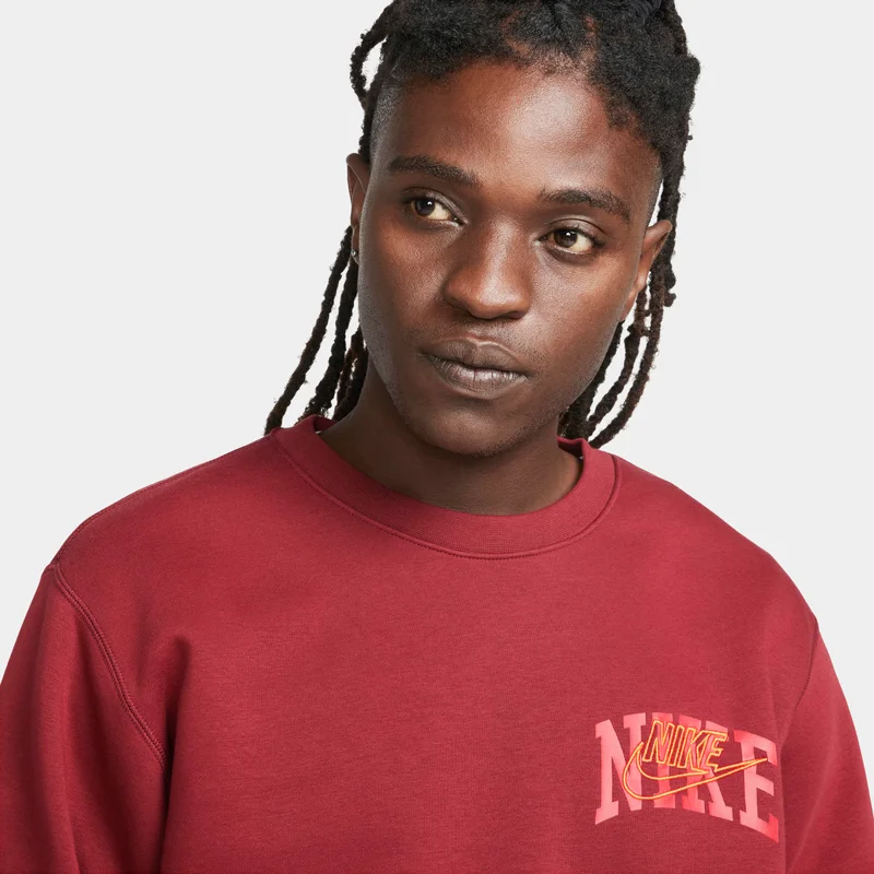 Nike Men's Club Fleece Long-Sleeve Sweatshirt