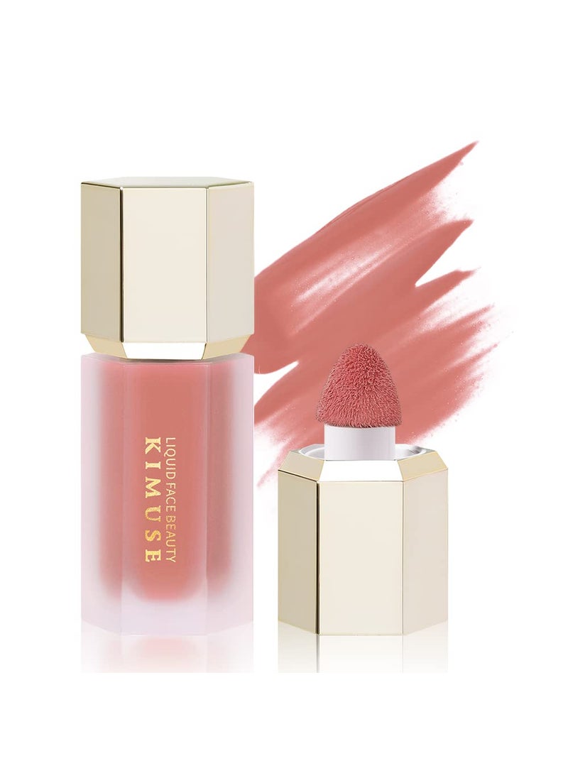 KIMUSE KIMUSE Soft Cream Blush Makeup Liquid Blush for Cheeks Weightless LongWearing Smudge Proof NaturalLooking Dewy Finish 