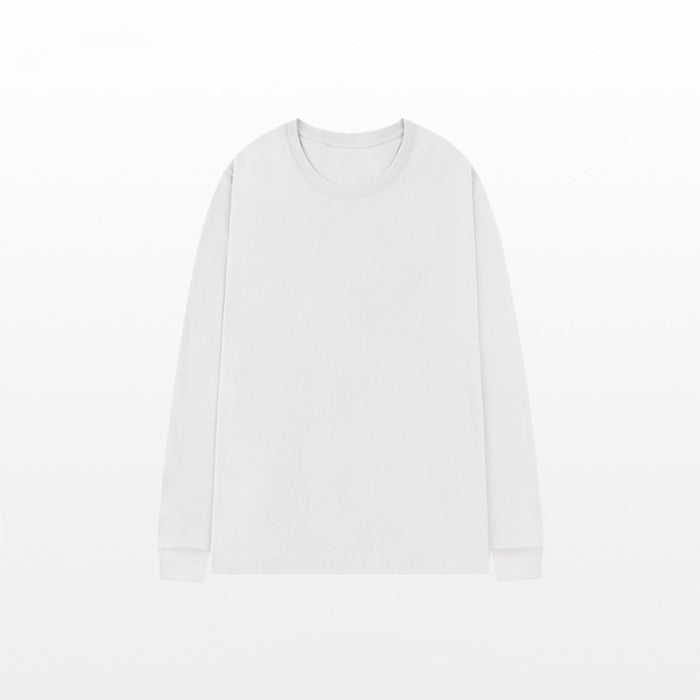 Shopkeepers Personal Collection ~ College-Style Thermal Inner Loose Top Base Shirt for Women, Solid Color, Versatile for Autumn and Winter Students White - Image 1