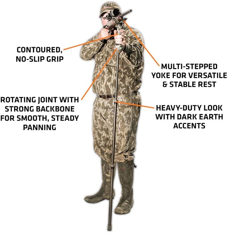 PRIMOS Hunting Trigger Stick Gen3 Shooting Stick, Adjustable Height, Quick-Detach Yoke, Durable and Lightweight, Ideal for Hunting, Shooting, and Photography - Image 2