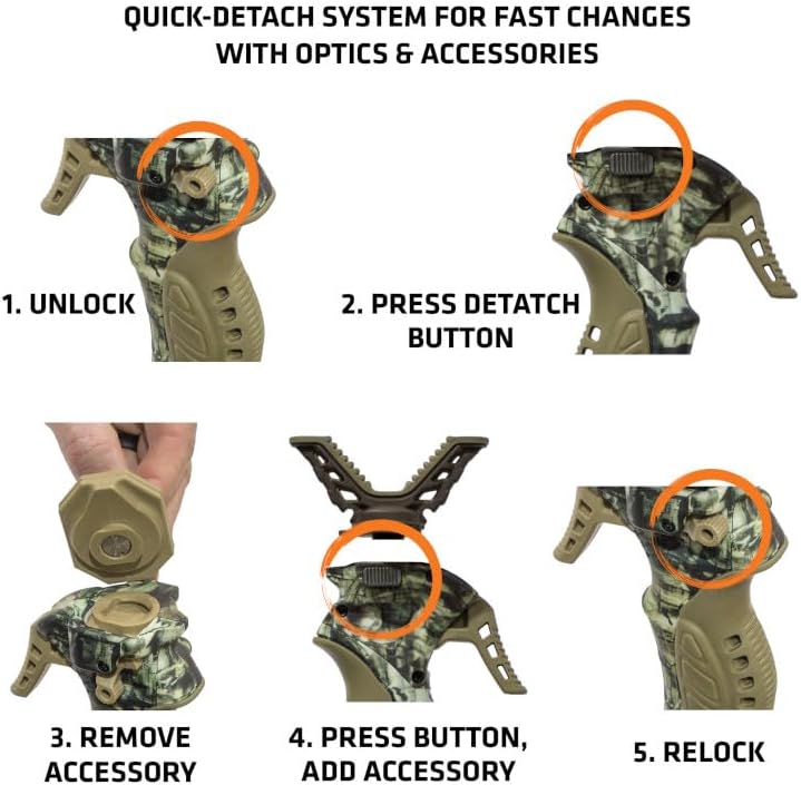 PRIMOS Hunting Trigger Stick Gen3 Shooting Stick, Adjustable Height, Quick-Detach Yoke, Durable and Lightweight, Ideal for Hunting, Shooting, and Photography - Image 3