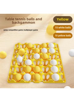Table Tennis Backgammon Children's Competitive Game Chess Parent-child Interactive Fun Table Games Intelligence Toys Wholesale-Color:Table Tennis Backgammon  Yellow Plate E-commerce Box