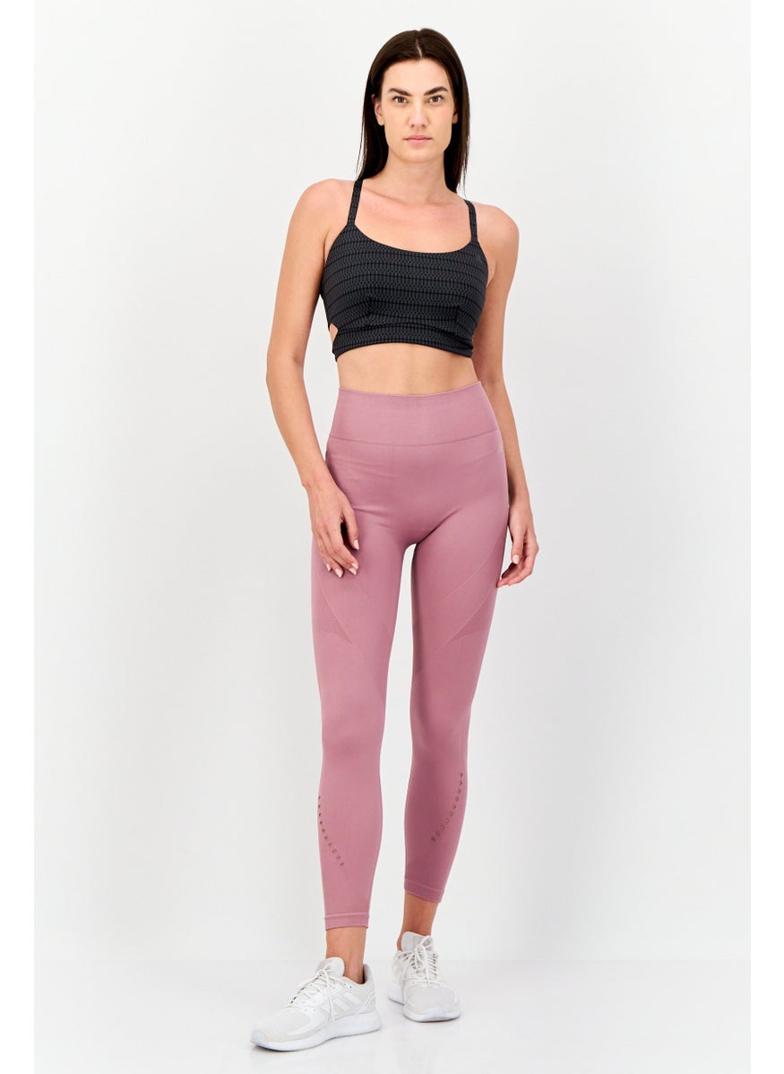 Adidas Women Tight Fit Yoga 7/8 Leggings, Dark Mauve  - Image 4