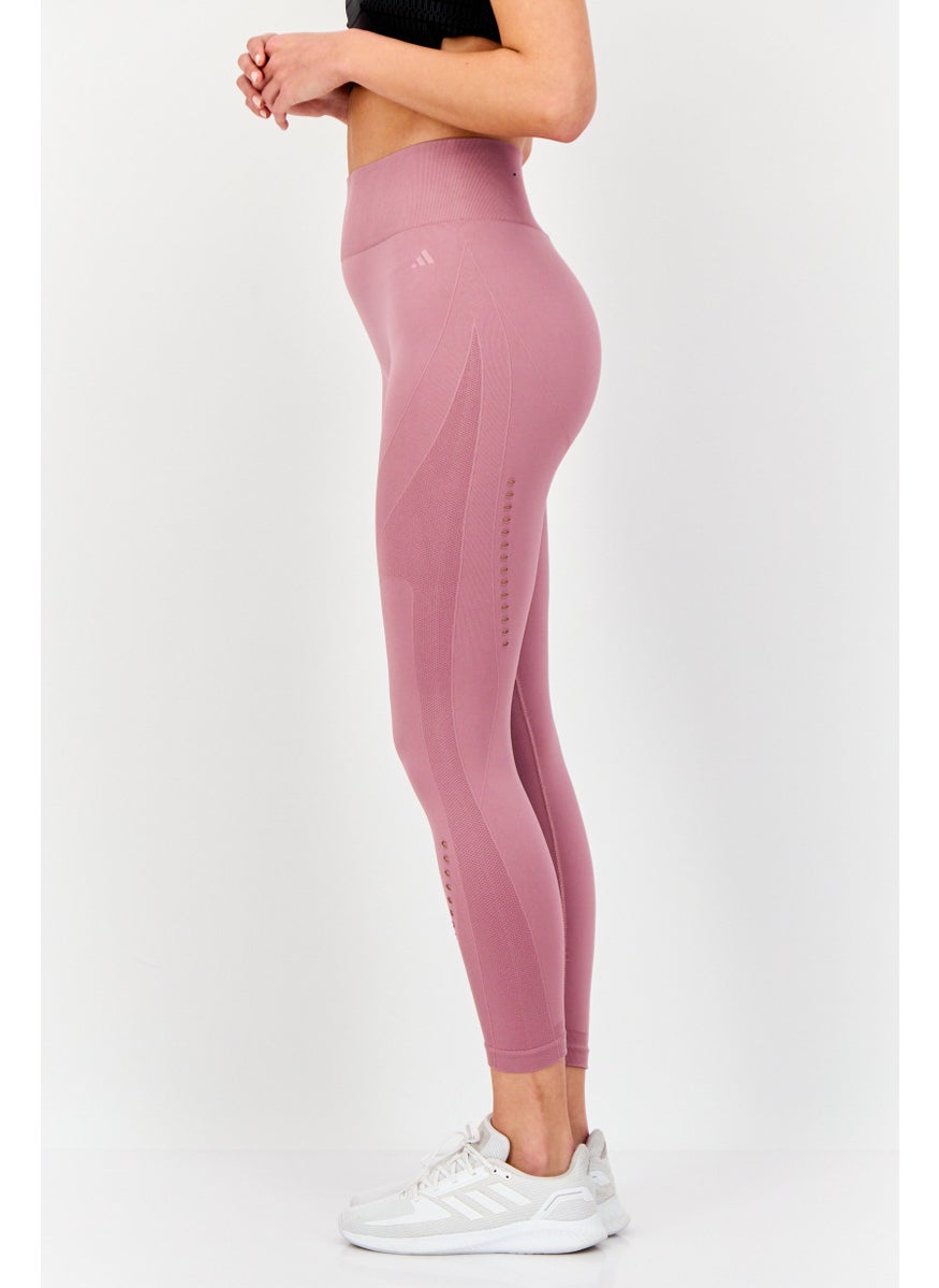 Adidas Women Tight Fit Yoga 7/8 Leggings, Dark Mauve  - Image 3