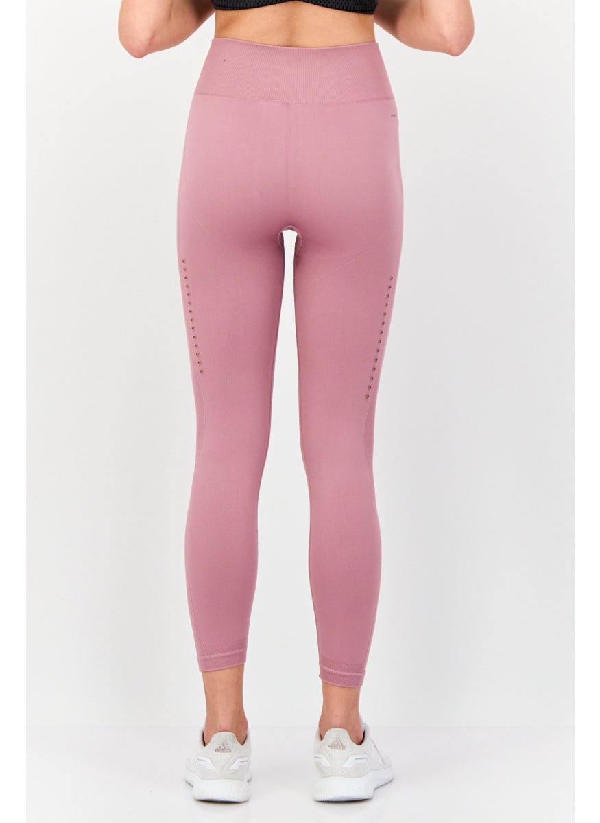 Adidas Women Tight Fit Yoga 7/8 Leggings, Dark Mauve  - Image 2