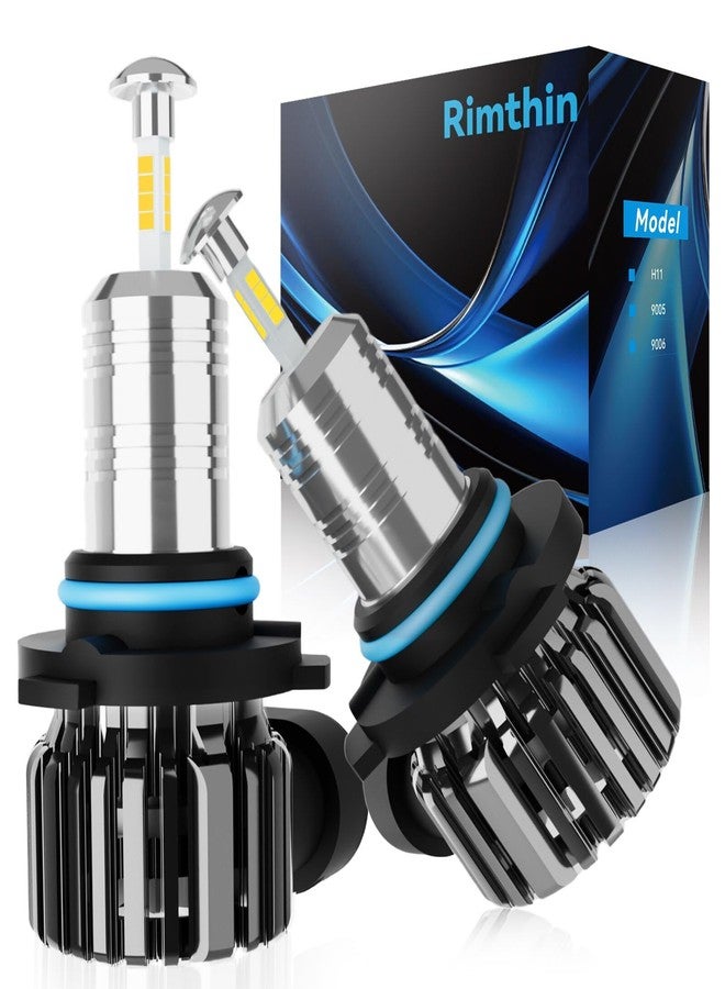 rimthin Upgraded 9005 HB3 Fog Bulbs, Real 360° Illumination Light Bulb, 30000LM Brighter Fog Lights, 6500K Cool White Fog Light Bulbs, 1:1 Design with Fan, Plug & Play, Pack of 2 - Image 1