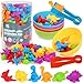 FQKIOMY Dinosaur ToysColor Sorting Toys for ToddlersMontessori Education Learning ToyToddler Activities Sensory Training Counting Games Christmas Stocking Stuffers Gifts for 3 Year Old Boys Girls - Image 2