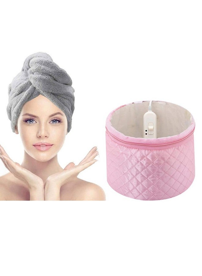 adbeni Adbeni Hair Care Thermal Head Spa Cap With Hair Wrap Towel 300GSM Combo, Nourishing Heating Cap, Spa Cap Steamer Magic Hair Warp, Super Quick-Drying, Stylish Lightweight For Women Pack Of 2  - Image 1