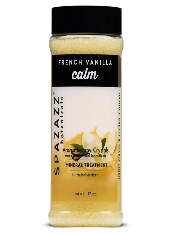 Spazazz Botanicals Aromatherapy Calm French Vanilla Spa and Bath Crystals 17 oz. Crystals and Bath Salts for Hot Tub and Bathtub Spa - Aromatherapy Scented Salts for Relaxation! - Image 1