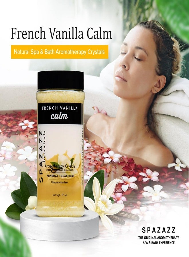 Spazazz Botanicals Aromatherapy Calm French Vanilla Spa and Bath Crystals 17 oz. Crystals and Bath Salts for Hot Tub and Bathtub Spa - Aromatherapy Scented Salts for Relaxation! - Image 3